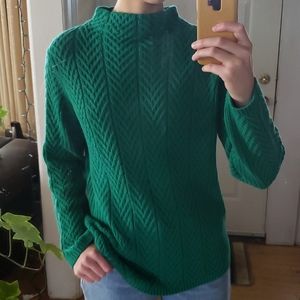 Emerald Green Cableknit Sweater